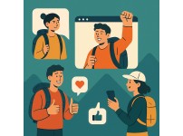 산길과 배지 이미지